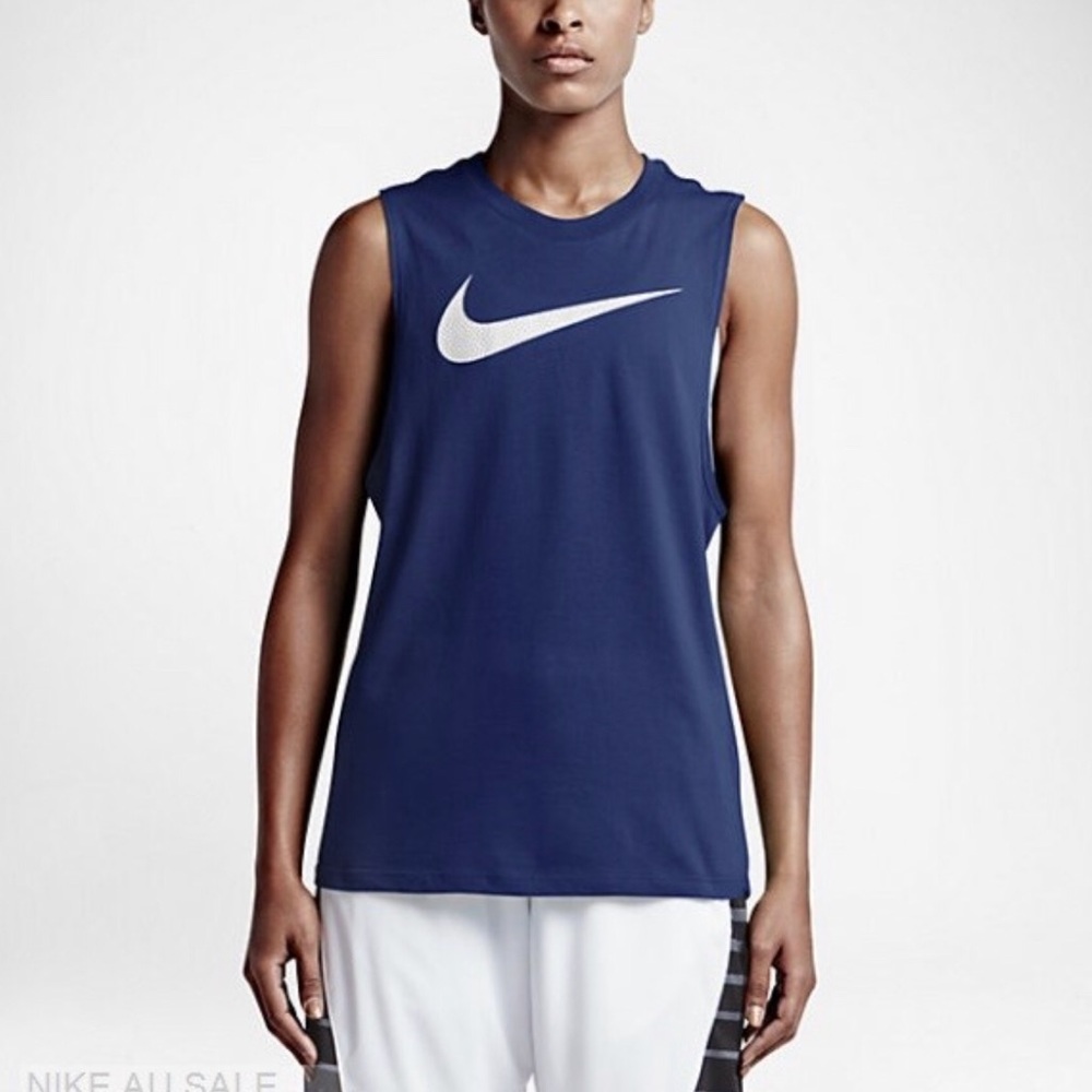 Nike | Dri Fit Tank Top with Pebbled Swoosh
